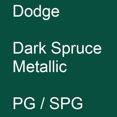 Dodge, Dark Spruce Metallic, PG / SPG.